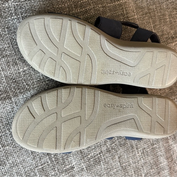 Easy Spirit Navy Blue Strappy Wedge Sandals Size 6.5M Comfort Shoes - Picture 5 of 7